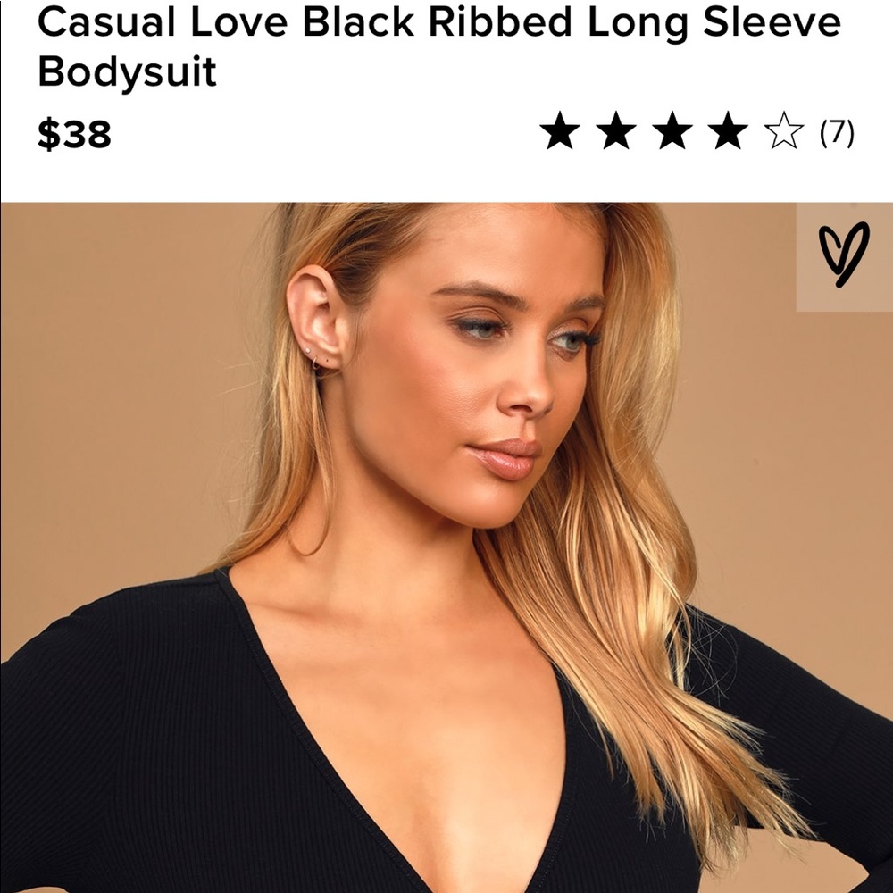 Lulu’s ribbed wrap front body suit